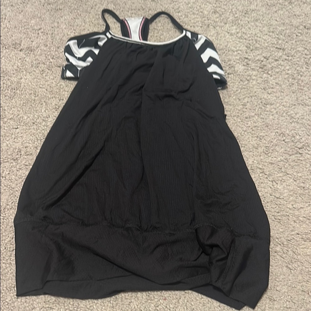 Black and White Strappy Dress